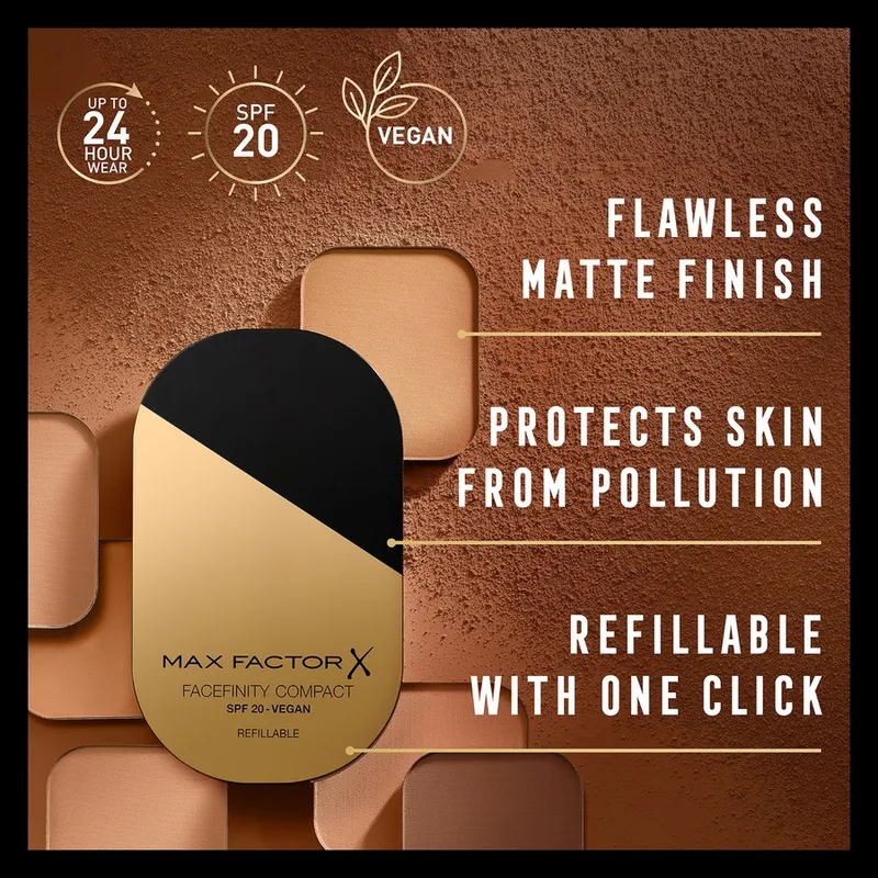 Bild 7 för Max Factor Facefinity Refillable Compact 008 Toffee