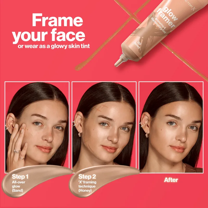 Bild 3 för Max Factor Glow Framer Skin Tint 10 Sand 30ml