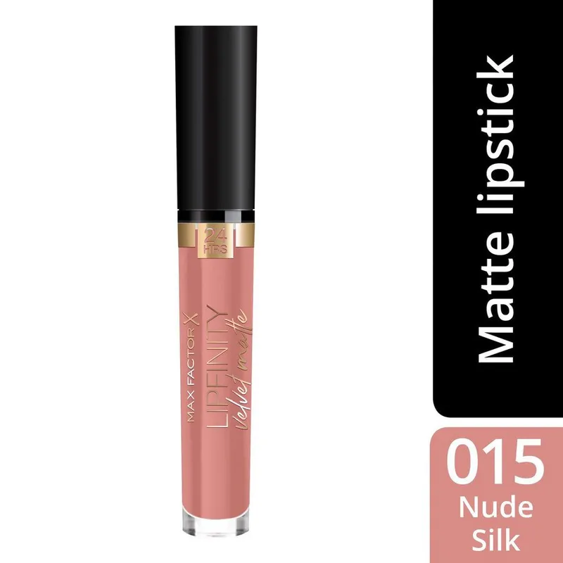 Bild 4 för Max Factor Lipfinity Velvet Matte Lipstick 15 Nude Silk