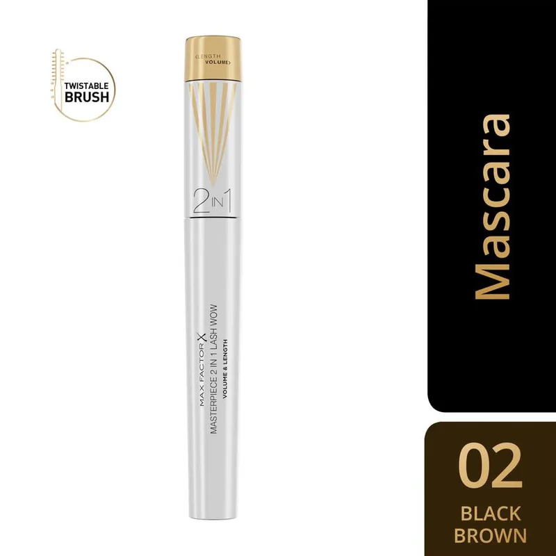 Bild 3 för MAX FACTOR Max Factor Masterpiece 2in1 Black Brown 7 ml