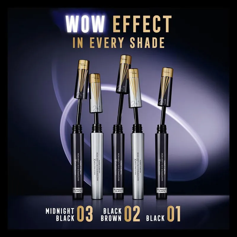 Bild 10 för MAX FACTOR Max Factor Masterpiece 2in1 Midnight Black 7 ml