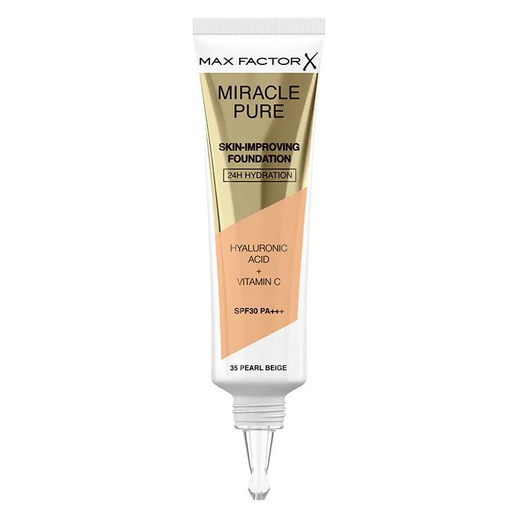 Bild 2 för MAX FACTOR Miracle Pure Foundation 35 pearl beige