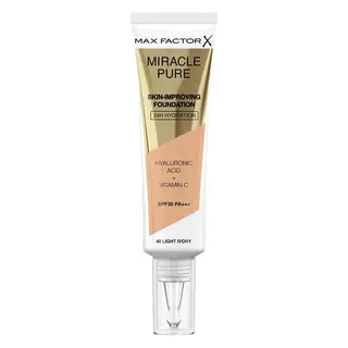 Produktfoto för MAX FACTOR Miracle Pure Foundation 40 Light ivory