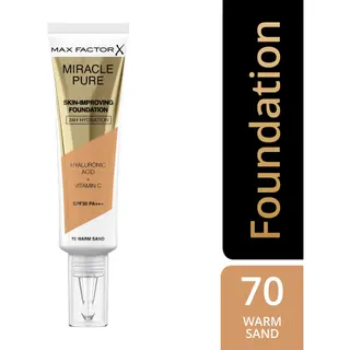 Produktfoto för MAX FACTOR Miracle Pure Foundation 70 warm sand
