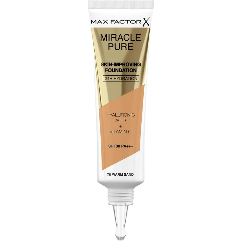 Bild 2 för MAX FACTOR Miracle Pure Foundation 70 warm sand