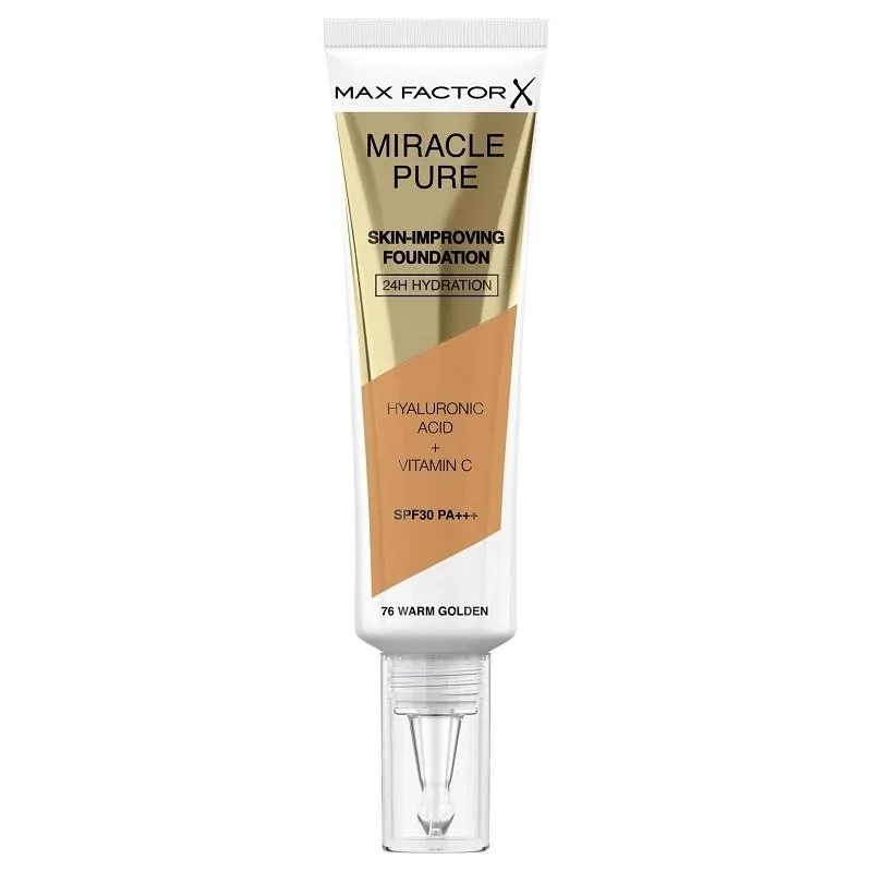 Alternativ bild 0 för MAX FACTOR Miracle Pure Foundation 76 warm golden