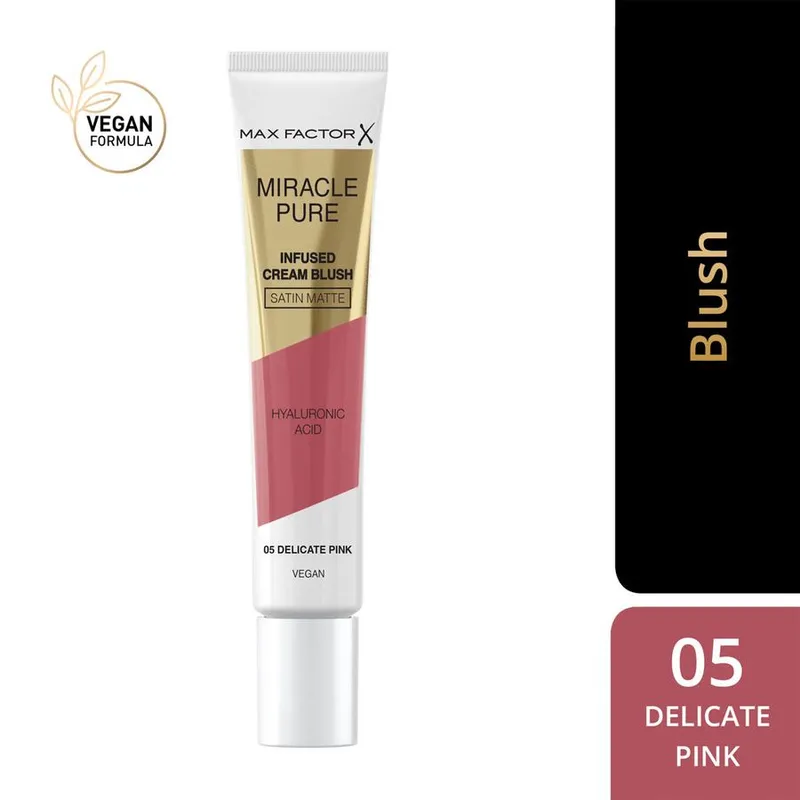 Bild 3 för Max Factor Miracle Pure Infused Cream Blush 05 Delicate Pink 15 m