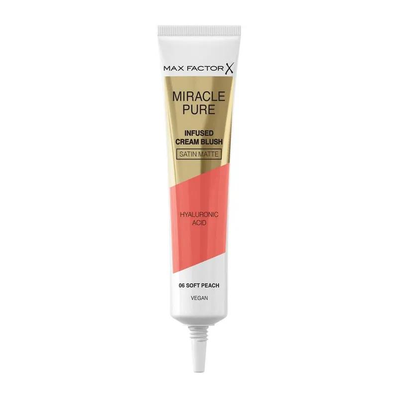 Bild 2 för Max Factor Miracle Pure Infused Cream Blush 06 Soft Peach 15 ml