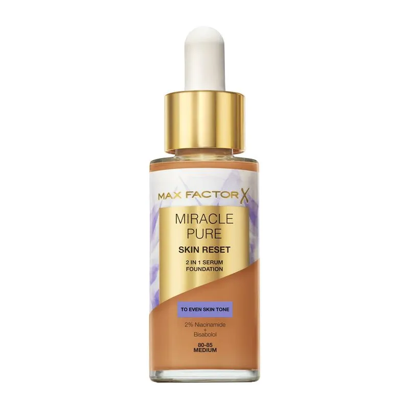 Bild 1 för Max Factor Miracle Pure Skin Reset 2-in-1 Serum Foundation Medium