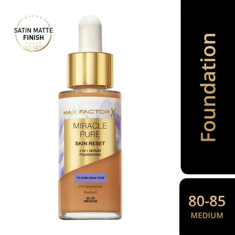 Bild 3 för Max Factor Miracle Pure Skin Reset 2-in-1 Serum Foundation Medium