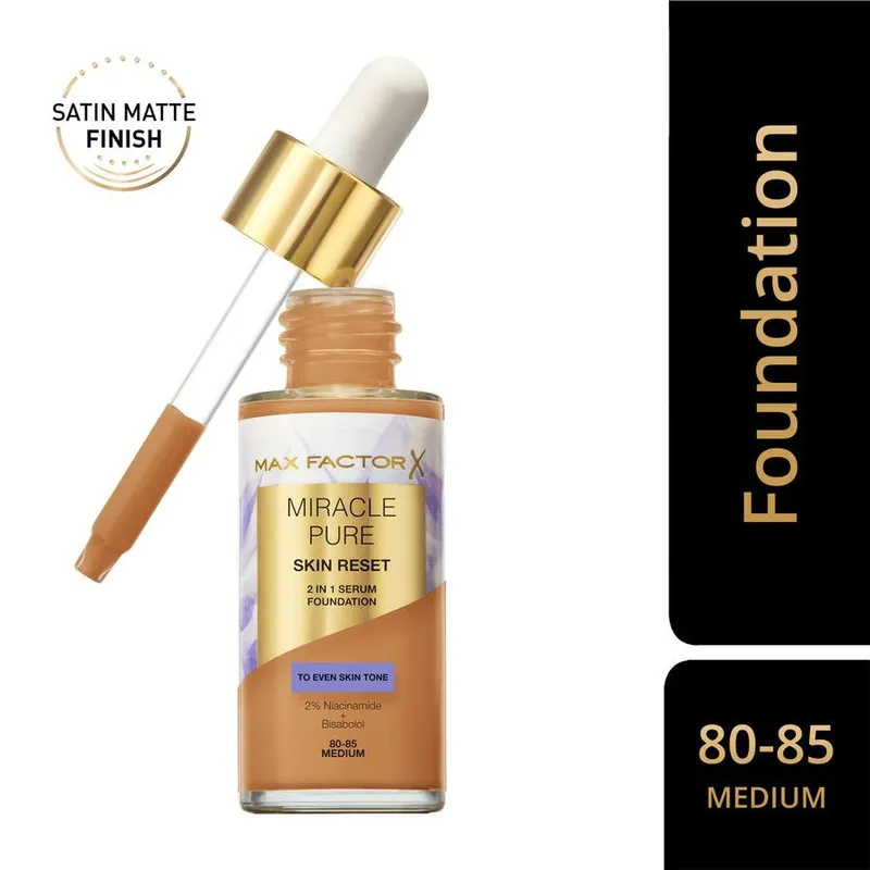 Bild 4 för Max Factor Miracle Pure Skin Reset 2-in-1 Serum Foundation Medium