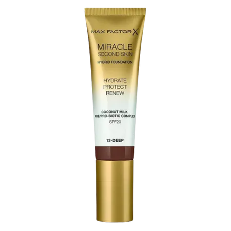 Bild 1 för Max Factor Miracle Second Skin Hybrid Foundation 013 Deep SPF 20