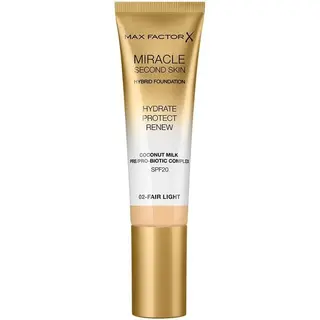 Produktfoto för Max Factor Miracle Second Skin Hybrid Foundation 02 Fair Light 30 ml