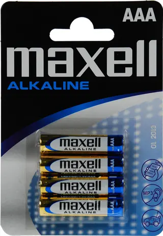 Produktfoto för Maxell Alkaline Ace LR03 - Batteri 4 x AAA - alkaliskt