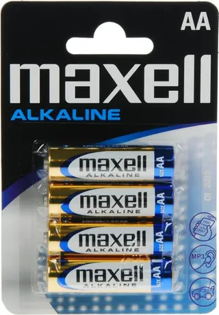 Produktfoto för Maxell Alkaline Ace LR6, Engångsbatteri, Alkalisk, 1,5 V, 4 styck, AA