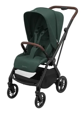 Produktfoto för Maxi-Cosi Leona 2, twillic green/brun leath.