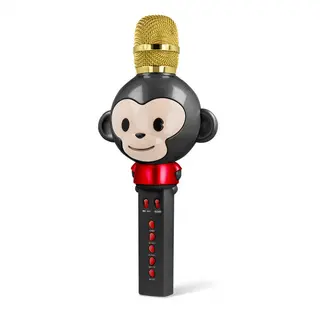 Produktfoto för Maxlife Animal MX-100 - Bluetooth Karaoke-mikrofon med inbyggd högtalare, Svart