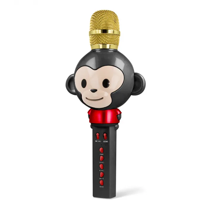 Alternativ bild 0 för Maxlife Animal MX-100 - Bluetooth Karaoke-mikrofon med inbyggd högtalare, Svart