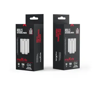 Produktfoto för Maxlife Pappersrullar för thermisk skrivare, 5st x 3m