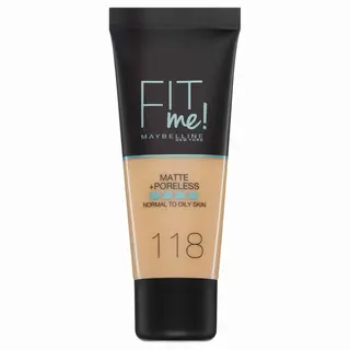 Produktfoto för MAYBELLINE_Fit Me Matte + Poreless Matting Face Foundation 118 30ml