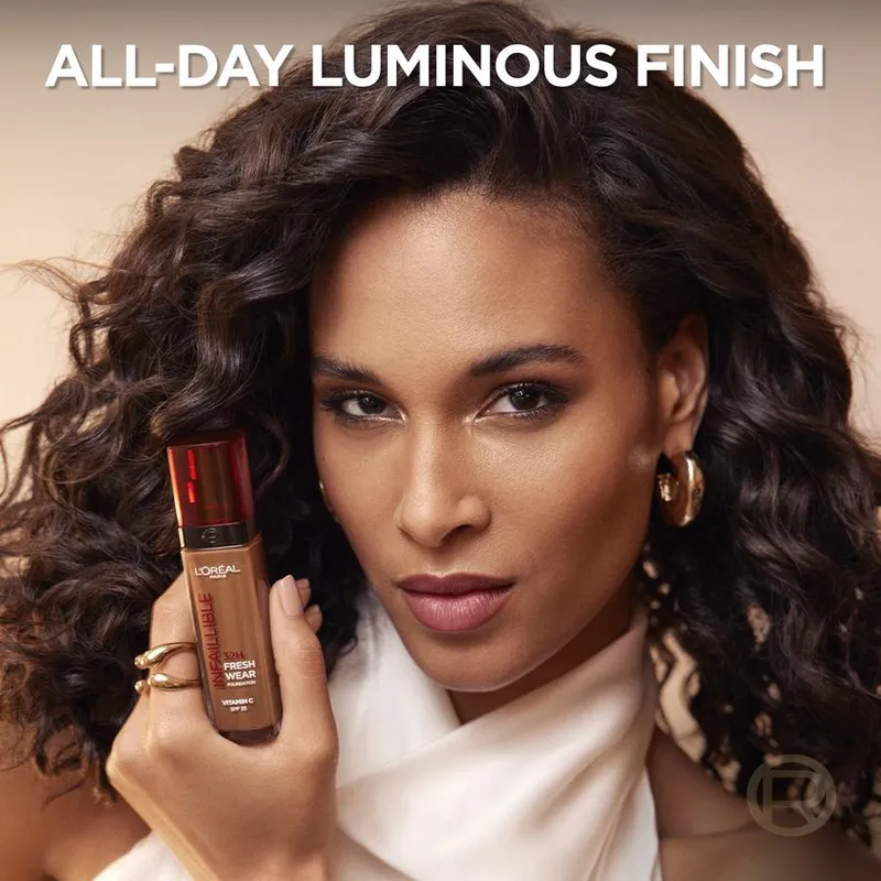 Bild 9 för MAYBELLINE_Infaillible 24H Fresh Wear Foundation long-lasting liquid foundation 100 Linen 30ml