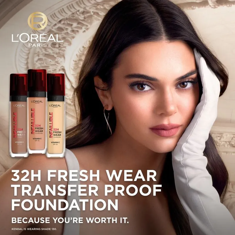Bild 10 för MAYBELLINE_Infaillible 24H Fresh Wear Foundation long-lasting liquid foundation 100 Linen 30ml