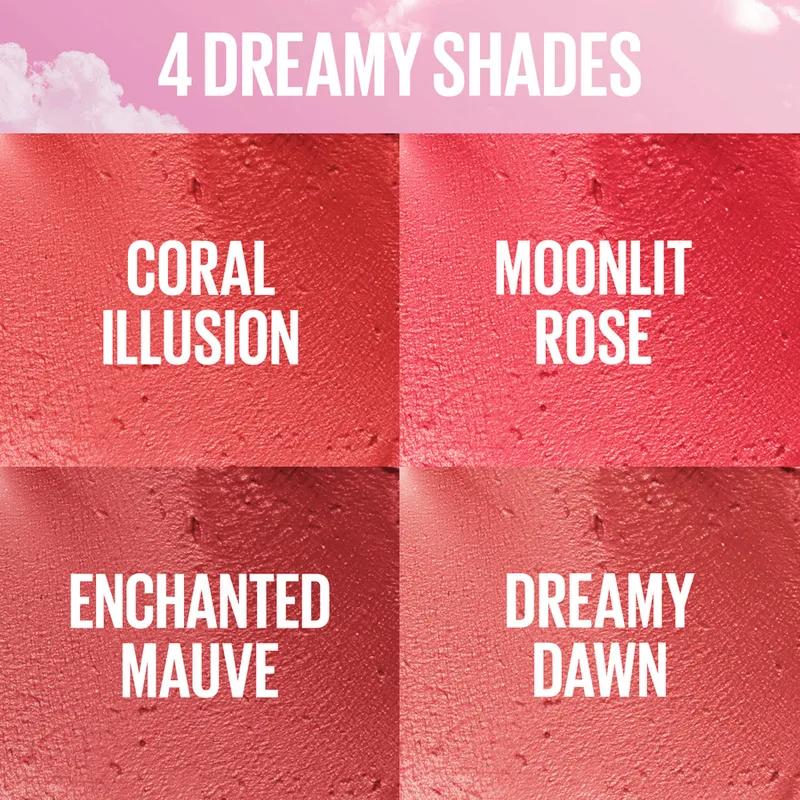 Bild 6 för Maybelline New York Cloudtopia Cheek & Lip Mousse 5 Coral Illusio