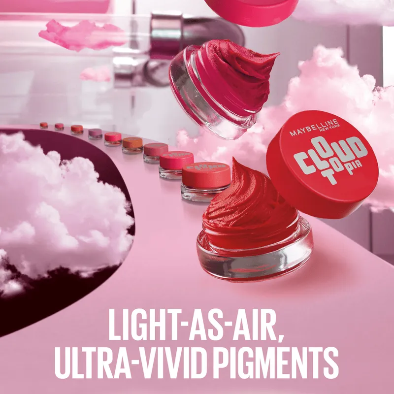Bild 5 för Maybelline New York Cloudtopia Cheek & Lip Mousse 7 Moonlit Rose