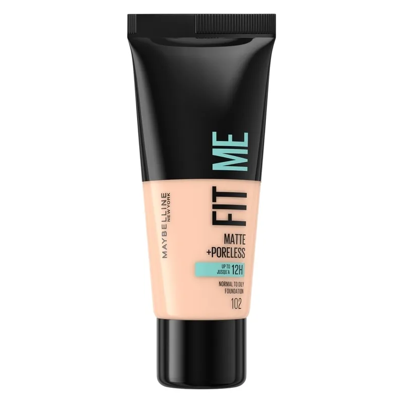 Bild 1 för Maybelline New York Fit Me Matte + Poreless Foundation 102 Fair Ivory