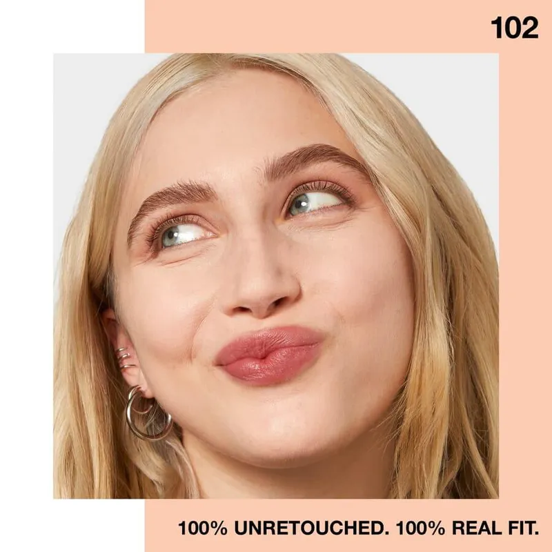 Bild 4 för Maybelline New York Fit Me Matte + Poreless Foundation 102 Fair Ivory