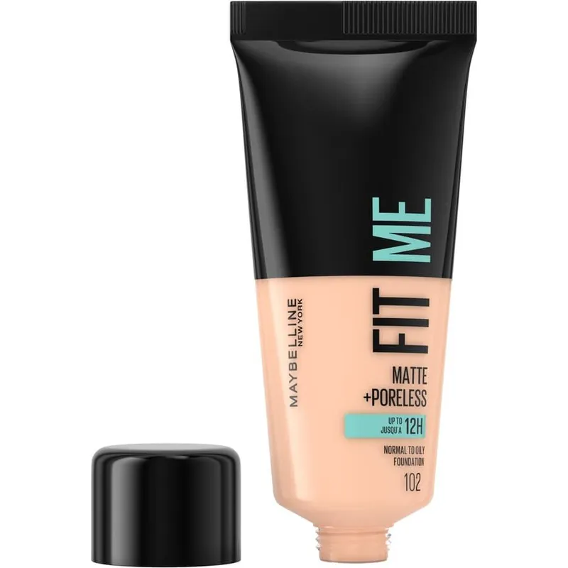 Bild 6 för Maybelline New York Fit Me Matte + Poreless Foundation 102 Fair Ivory