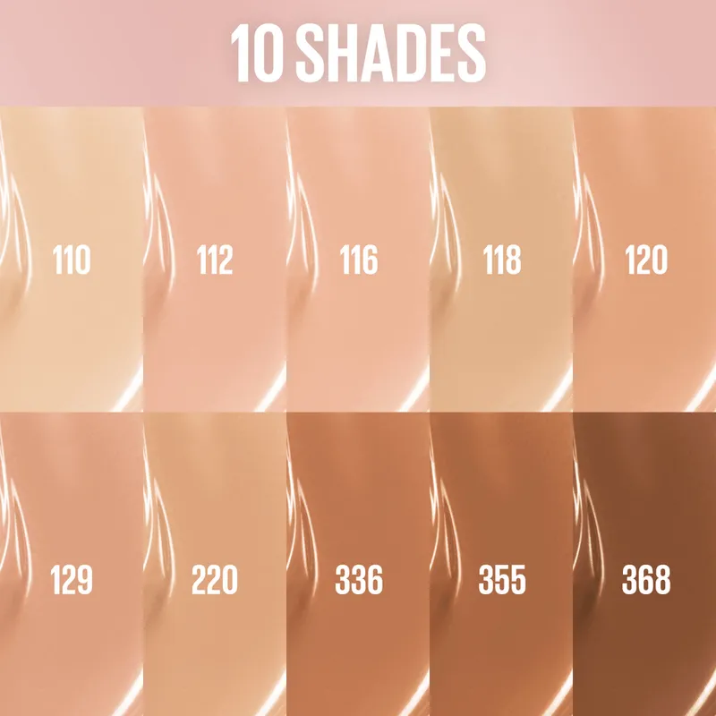 Bild 7 för Maybelline New York Lifter Plump & Glow Foundation 368