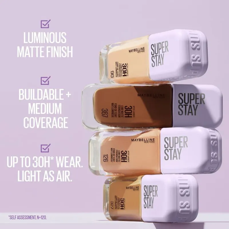 Bild 11 för Maybelline New York Superstay Lumi Matte Foundation 119 35 ml