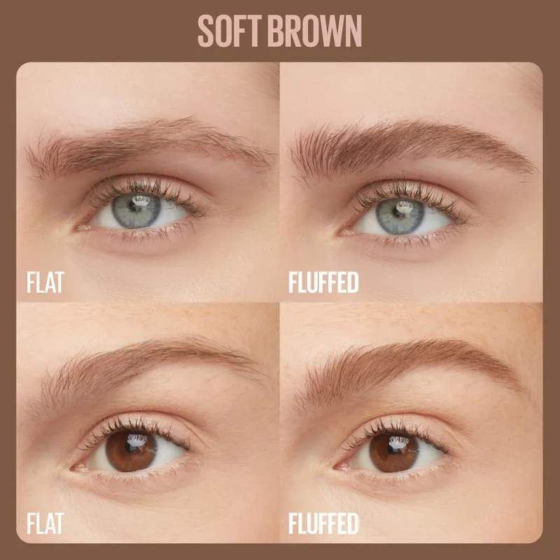 Bild 9 för Maybelline Superfluff Brow Mousse 255 Soft Brown - 5 g