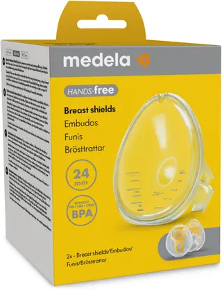 Produktfoto för Medela Hands-free Brösttratt 24 mm 2-pack