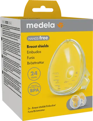 Produktfoto för Medela Hands-free Brösttratt 24 mm 2-pack