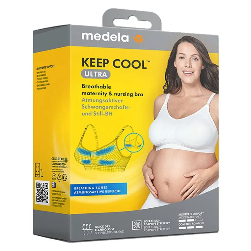 Bild 11 för Medela Keep Cool Ultra-BH Vit S