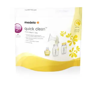 Produktfoto för Medela Quick Clean rengöringspåsar för mikrovågsugn 5-pack