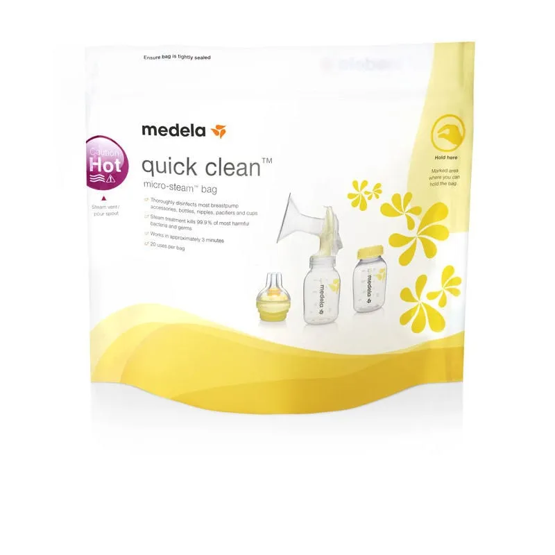 Bild 1 för Medela Quick Clean rengöringspåsar för mikrovågsugn 5-pack