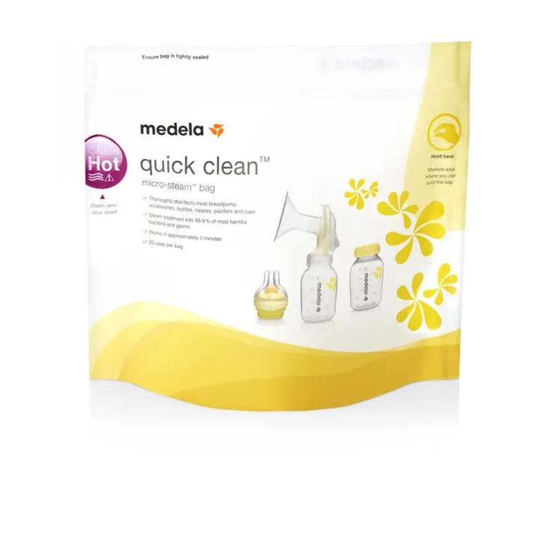 Bild 2 för Medela Quick Clean rengöringspåsar för mikrovågsugn 5-pack