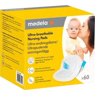 Produktfoto för Medela Ultra-andningsbara amningsinlägg 60-pack