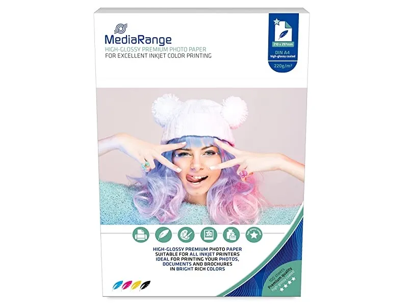 Alternativ bild 0 för MediaRange Fotopapper A4 glossy