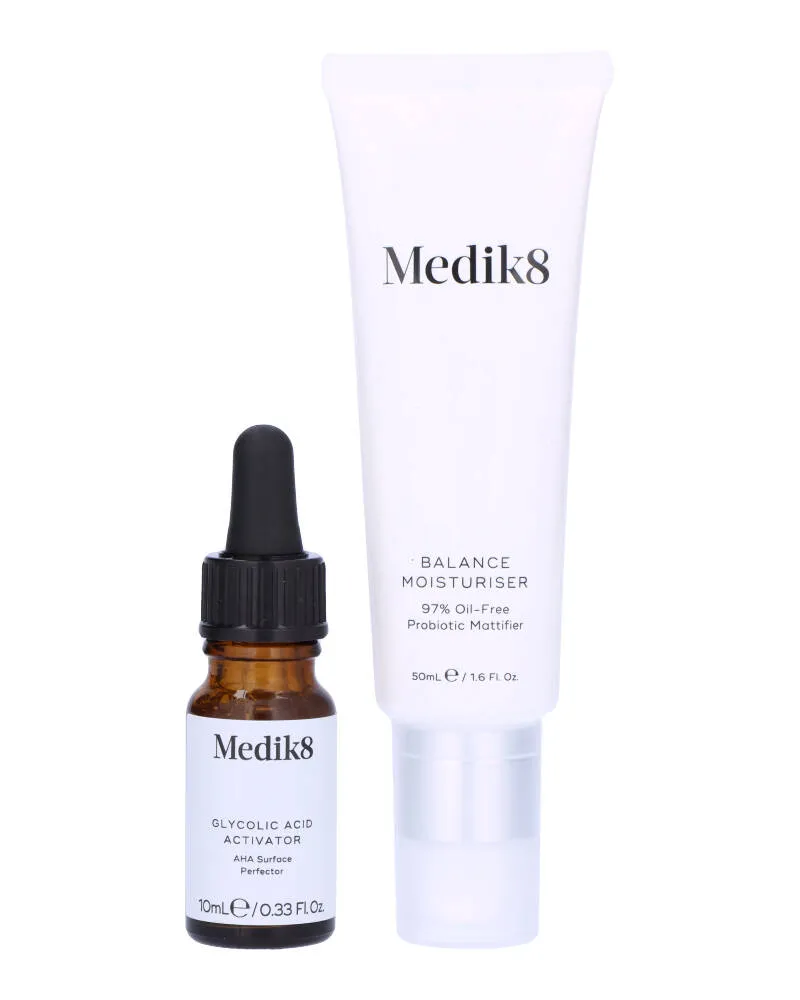 Bild 1 för Medik8 Balance Moisturiser with Glycolic Acid Activator 50 + 5 ml