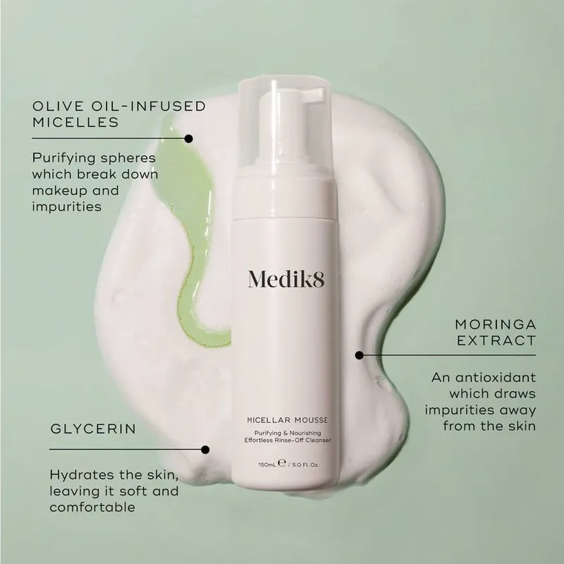 Bild 7 för Medik8 Micellar Mousse 150  ml