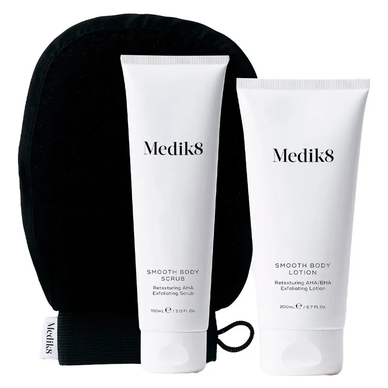 Bild 1 för Medik8 Smooth Body Exfoliating Kit 150  ml + 200 ml