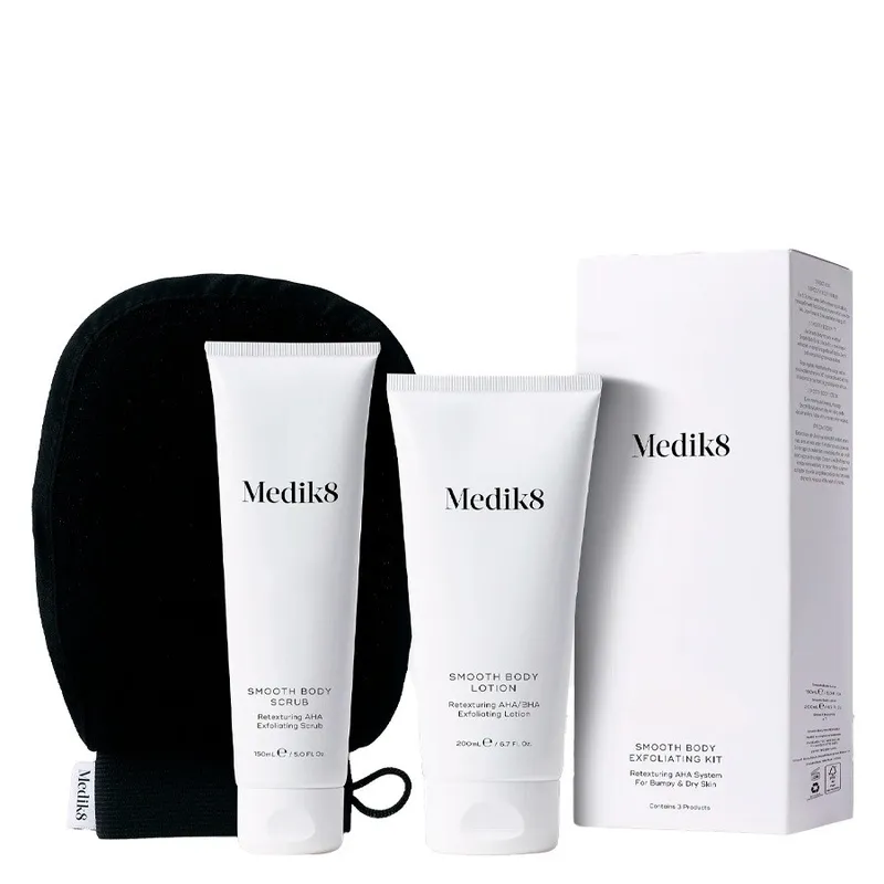 Bild 2 för Medik8 Smooth Body Exfoliating Kit 150  ml + 200 ml