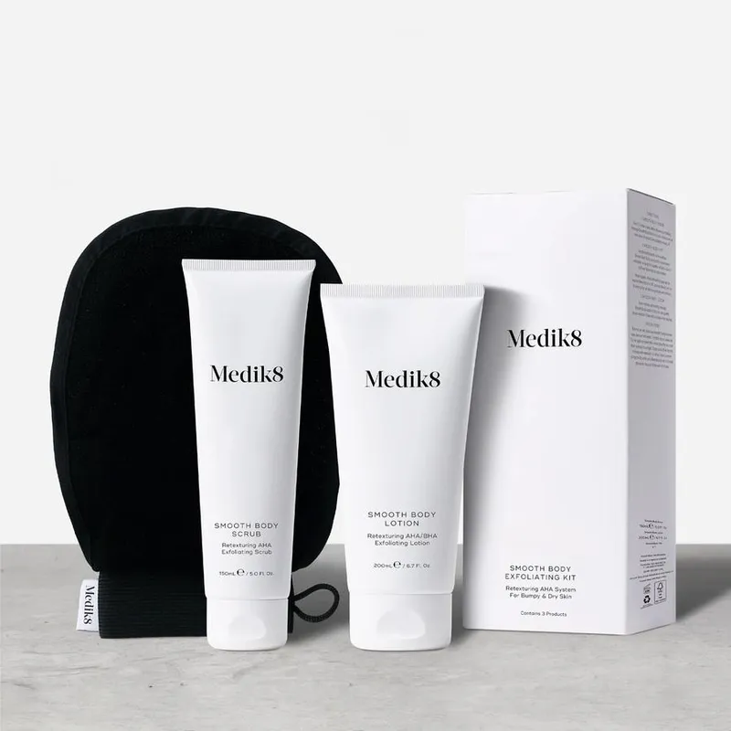 Bild 4 för Medik8 Smooth Body Exfoliating Kit 150  ml + 200 ml
