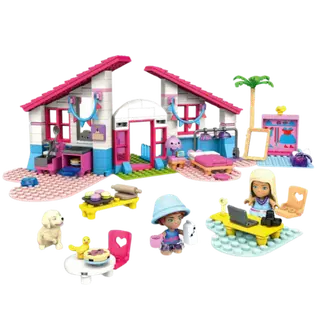 Produktfoto för MEGA Barbie Construx Malibu House, Byggsats, 5 År, Plast, 303 styck, 821 g