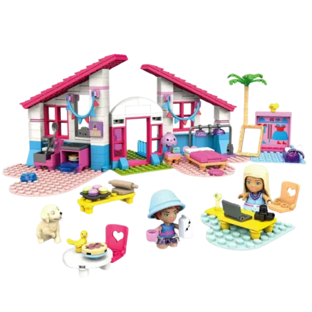 Bild 1 för MEGA Barbie Construx Malibu House, Byggsats, 5 År, Plast, 303 styck, 821 g