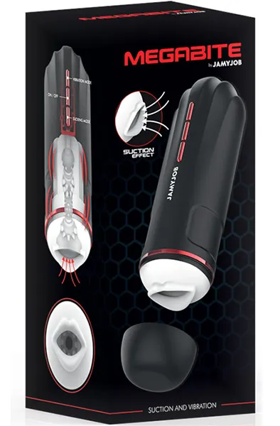 Bild 1 för Megabite Mouth Suction & Vibration Masturbator Masturbator
